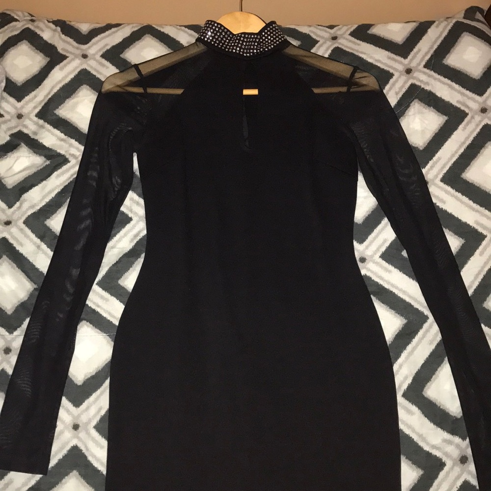 Black dress silver studded around the next